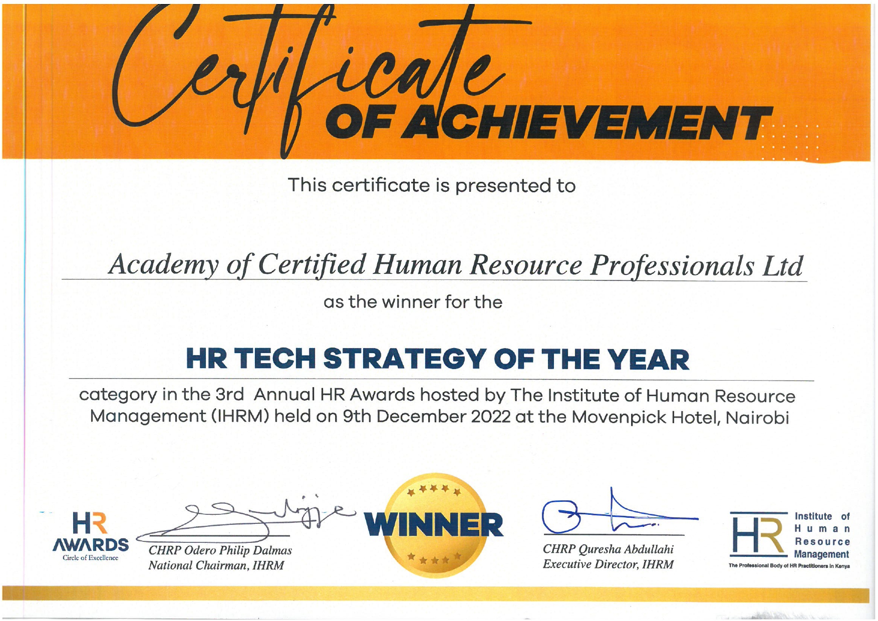 HR Tech Strategy of the Year